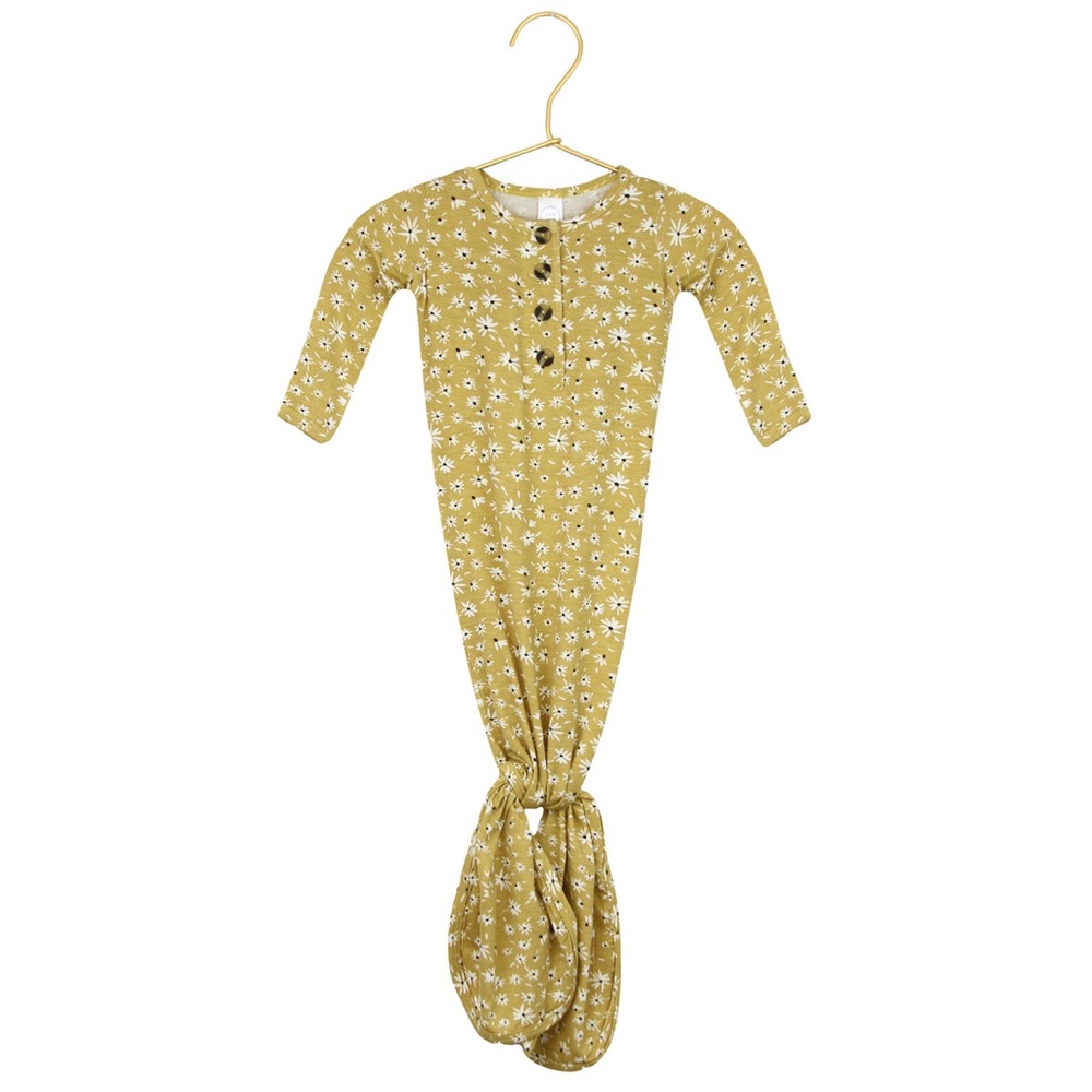 Lou Lou & Co Harriet Newborn Knotted Gown and Pixie Bonnet